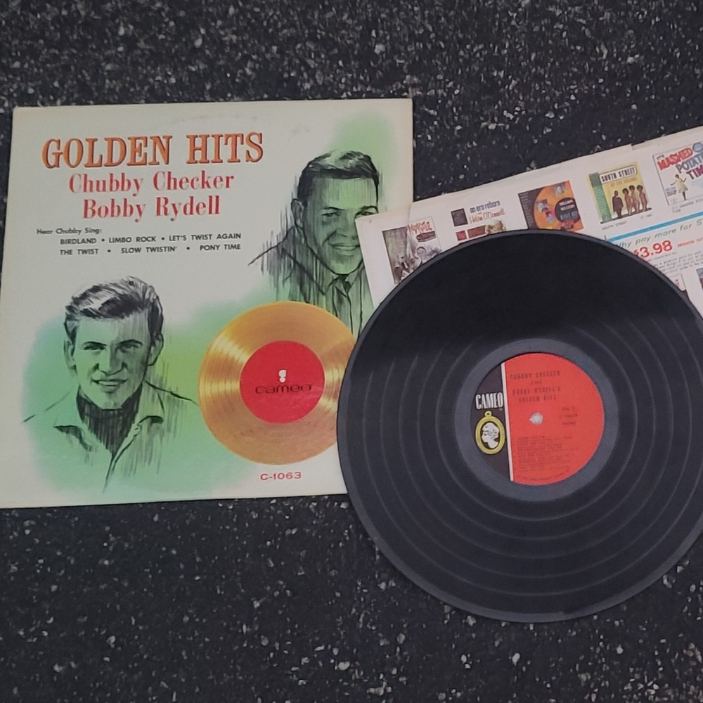 Chubby Checker Greatest Hits Record LP Bobby Rydell